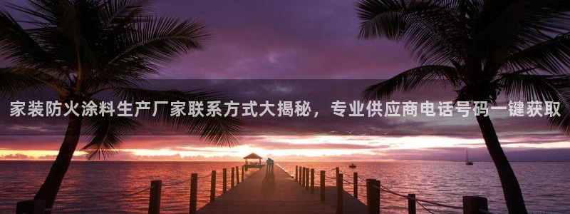 和记国际客服：家装防火涂料生产厂家联系方式大揭秘，专业供应商电话号码一键获取