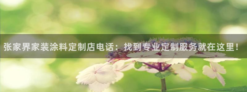 和记pc：张家界家装涂料定制店电话：找到专业定制服务就在这里！