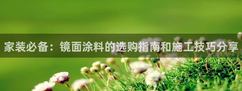 和记国际开户网站：家装必备：镜面涂料的选购指南和施工技巧分享