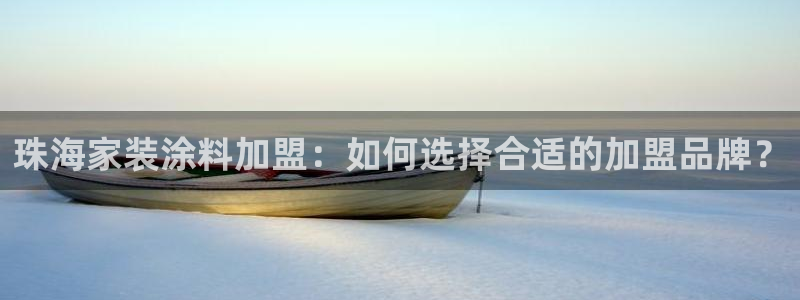 和记官方直营注册导航：珠海家装涂料加盟：如何选择合适的加盟品牌？