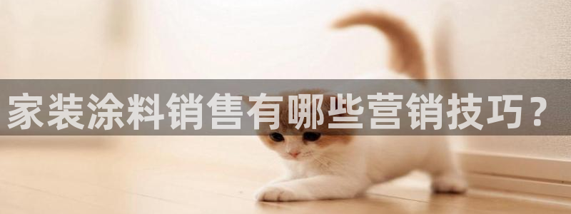 和记h88最新客户端下载：家装涂料销售有哪些营销技巧？