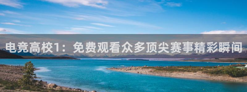 南宫电竞网：电竞高校1：免费观看众多顶尖赛事精彩瞬间