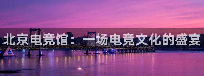 南宫电竞：北京电竞馆：一场电竞文化的盛宴